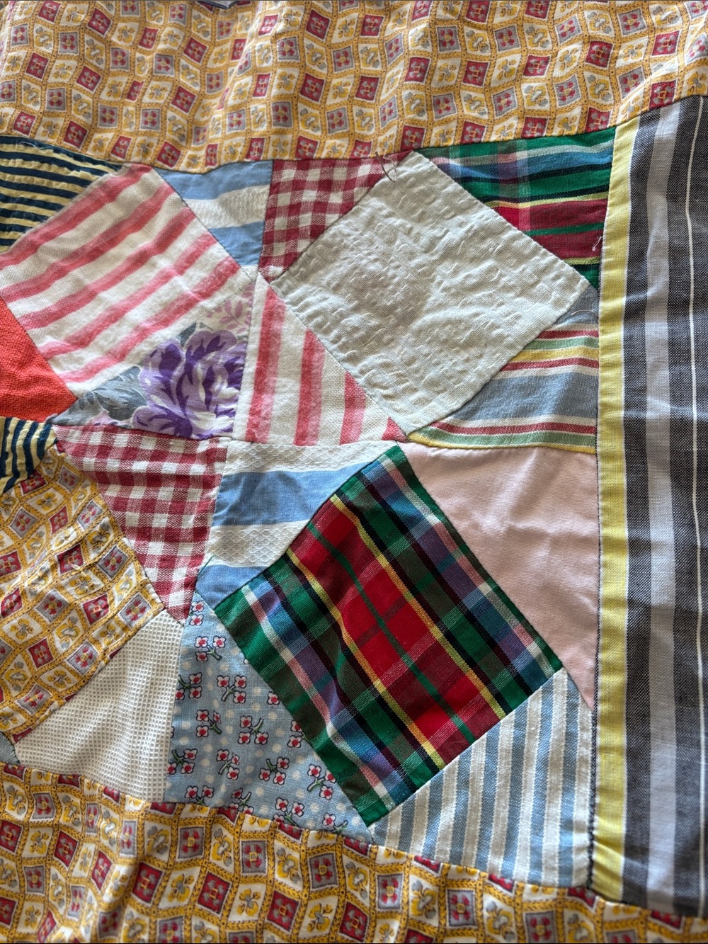 Patchwork quilt top - Picture 7 of 14